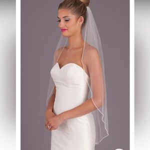 Kennedy blue Reese veil (worn just for ceremony)